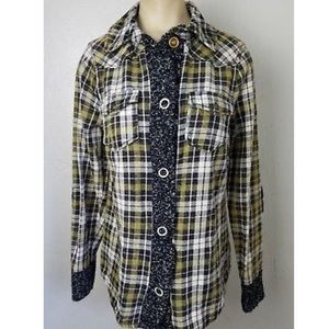 BKE green flannel